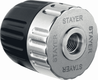 Патрон ударный STAYER Professional ключевой для дрели,10 мм, с ключом в комплекте, посадочная резьба 1/2, Д0,8-10 мм